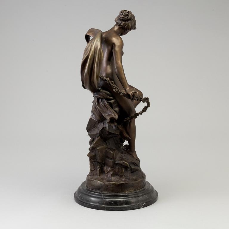 MATHURIN MOREAU, after. Sculpture, bronze, signed.