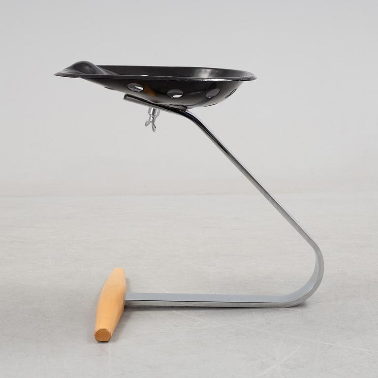 A 'Mezzadro' stool by Achille Castiglione & Pier Giacomo Castiglione for Zanotta, Italy.