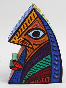 HYDMAN VALLIEN, ULRIKA, skulptur, trä. Sign och dat 1993.