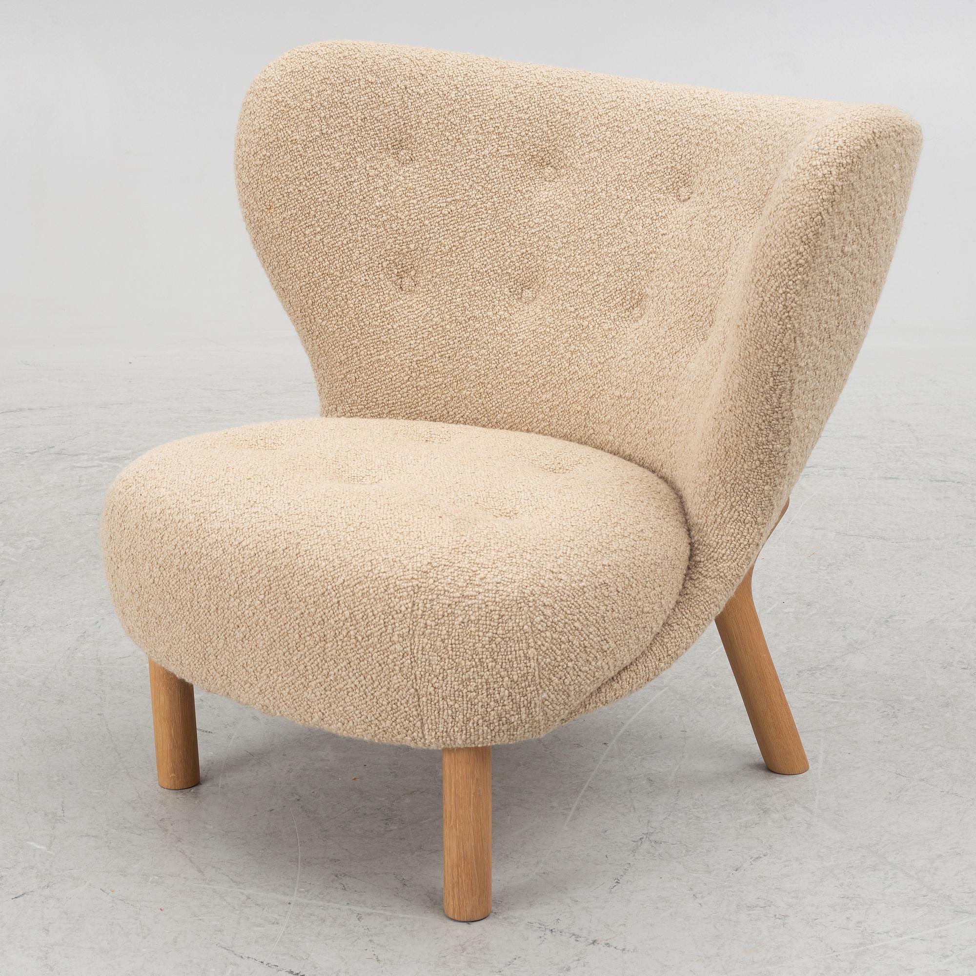 Viggo Boesen, armchair with footstool, "Little Petra", &Tradition, Denmark.