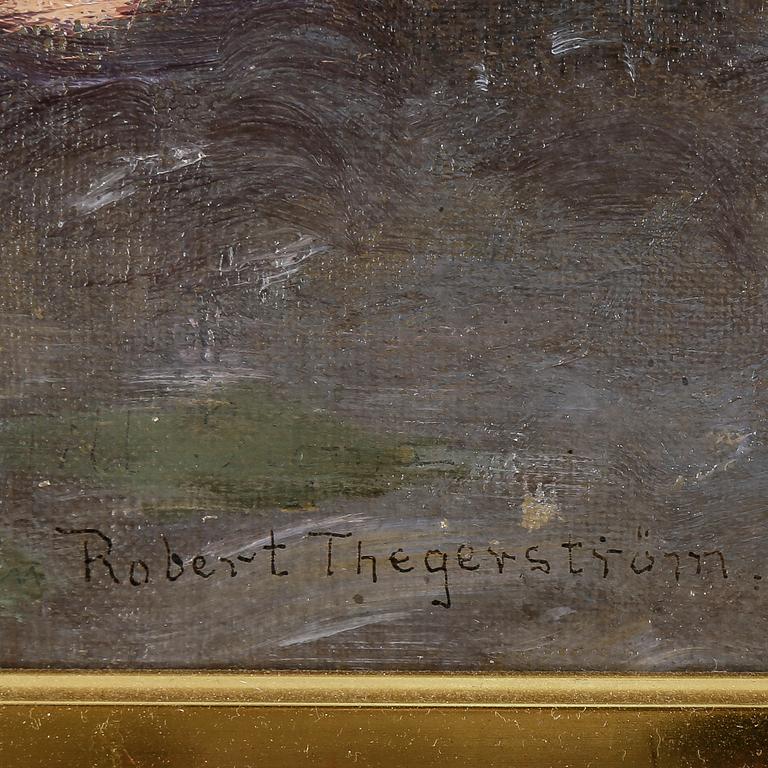 ROBERT THEGERSTRÖM, olja på duk, signerad.