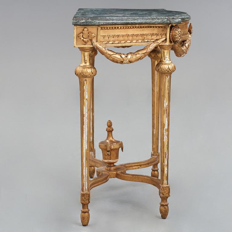 A Gustavian late 18th century console table.