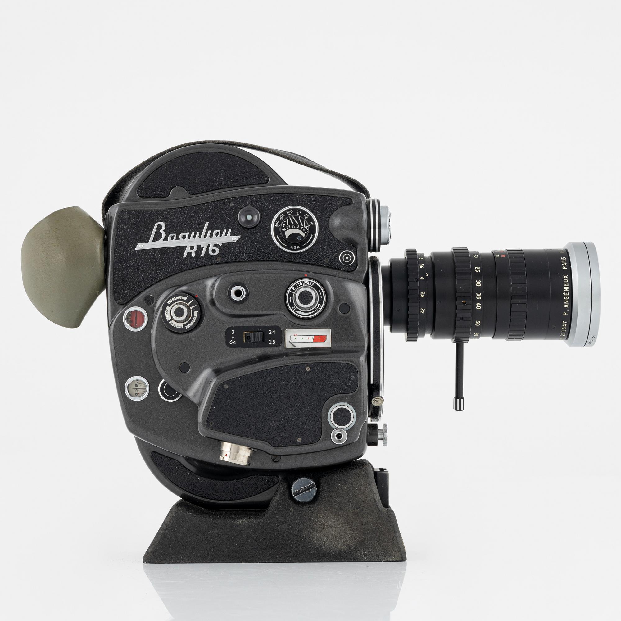 Film camera 16mm Beaulieu R16 Electric, 
1970s.
