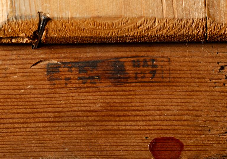 A Swedish Rococo mirror dated 1771.