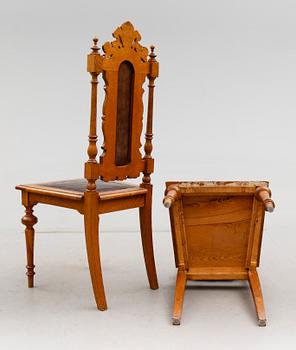 STOLAR, 4 st, nyrenässans, 1800-talets andra hälft.