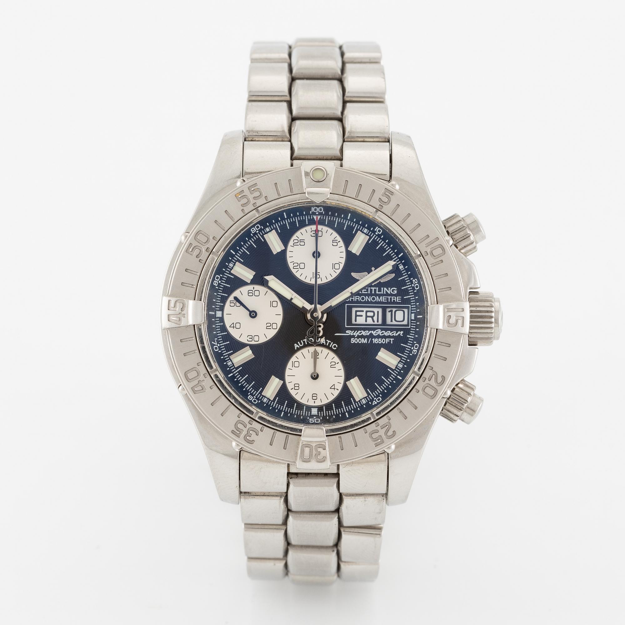 Breitling, Chrono SuperOcean, Chronometer, chronograph, wristwatch, 42 mm.