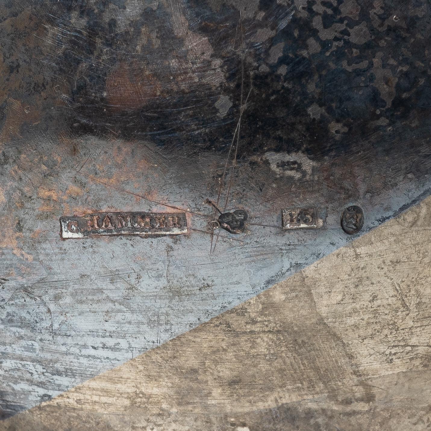 A Swedish silver coffee pot, mark of Christian Hammer, Stockholm 1856.