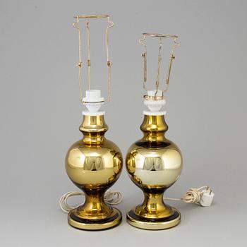 BORDSLANPOR, ett par, möjligen Luxus, 1900-talets andra hälft.