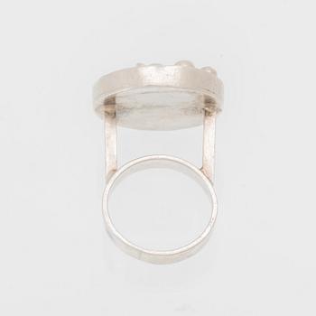 Berit Johansson, silver ring, 1960s.