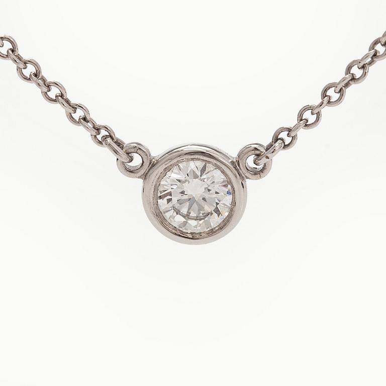 Tiffany & Co, Elsa Peretti, kaulakoru, "Diamonds by the Yard", platinaa ja briljanttihiottu timantti.