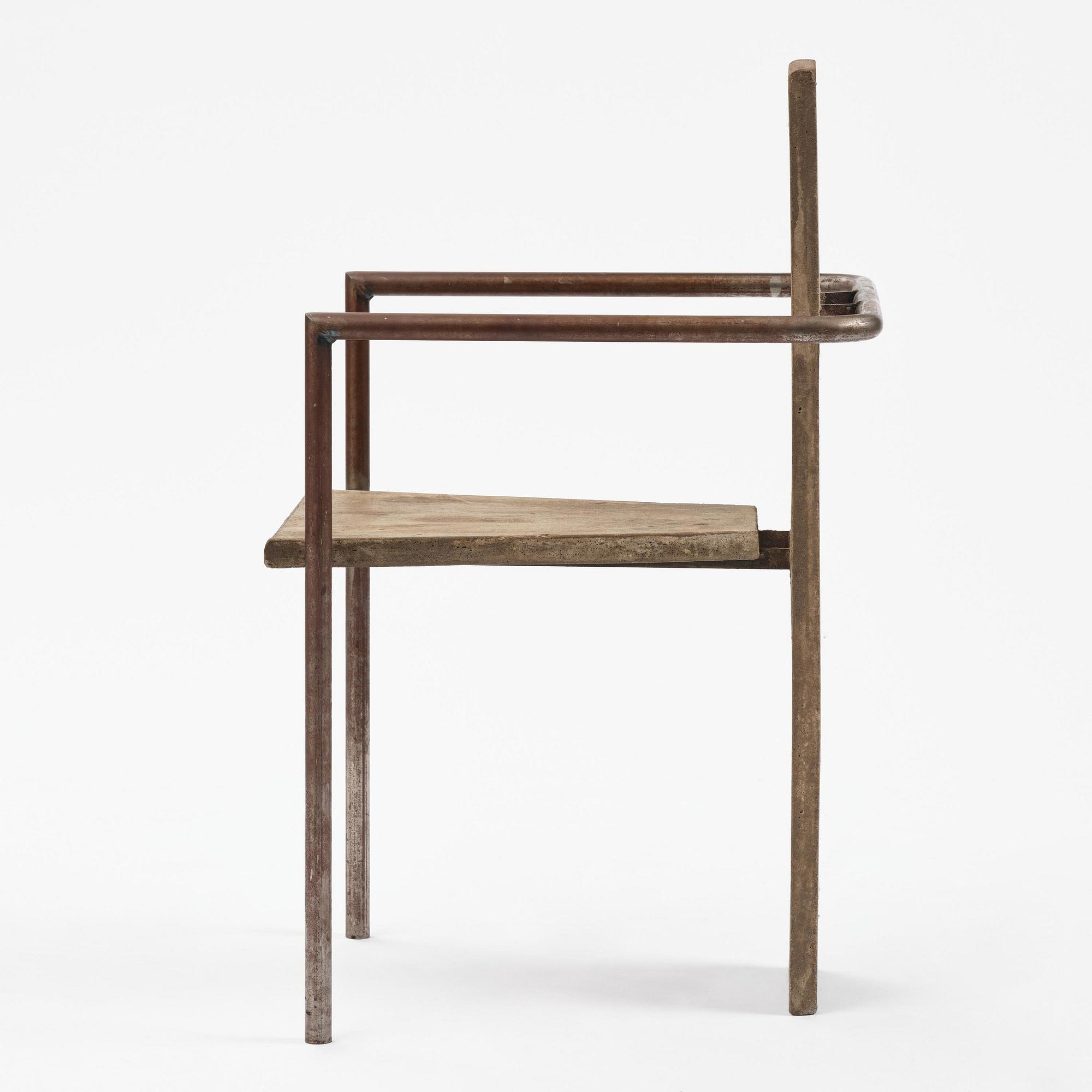 Jonas Bohlin, karmstol, "Concrete", provex, Källemo, Värnamo, efter 1981.