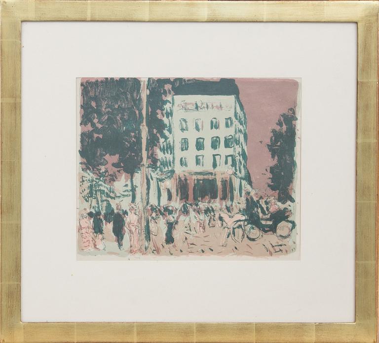PIERRE BONNARD, färglitografi, osignerad.