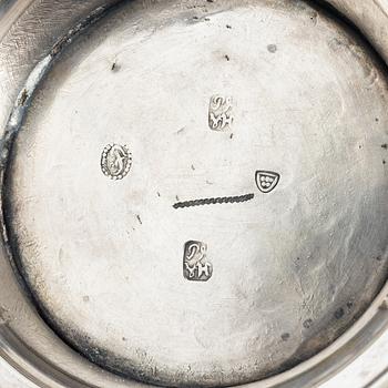 A Danish silver beaker, assay marks of both Peter Nicolai von Haven (1729–1749) and Frederik Fabritius (1787–1823).