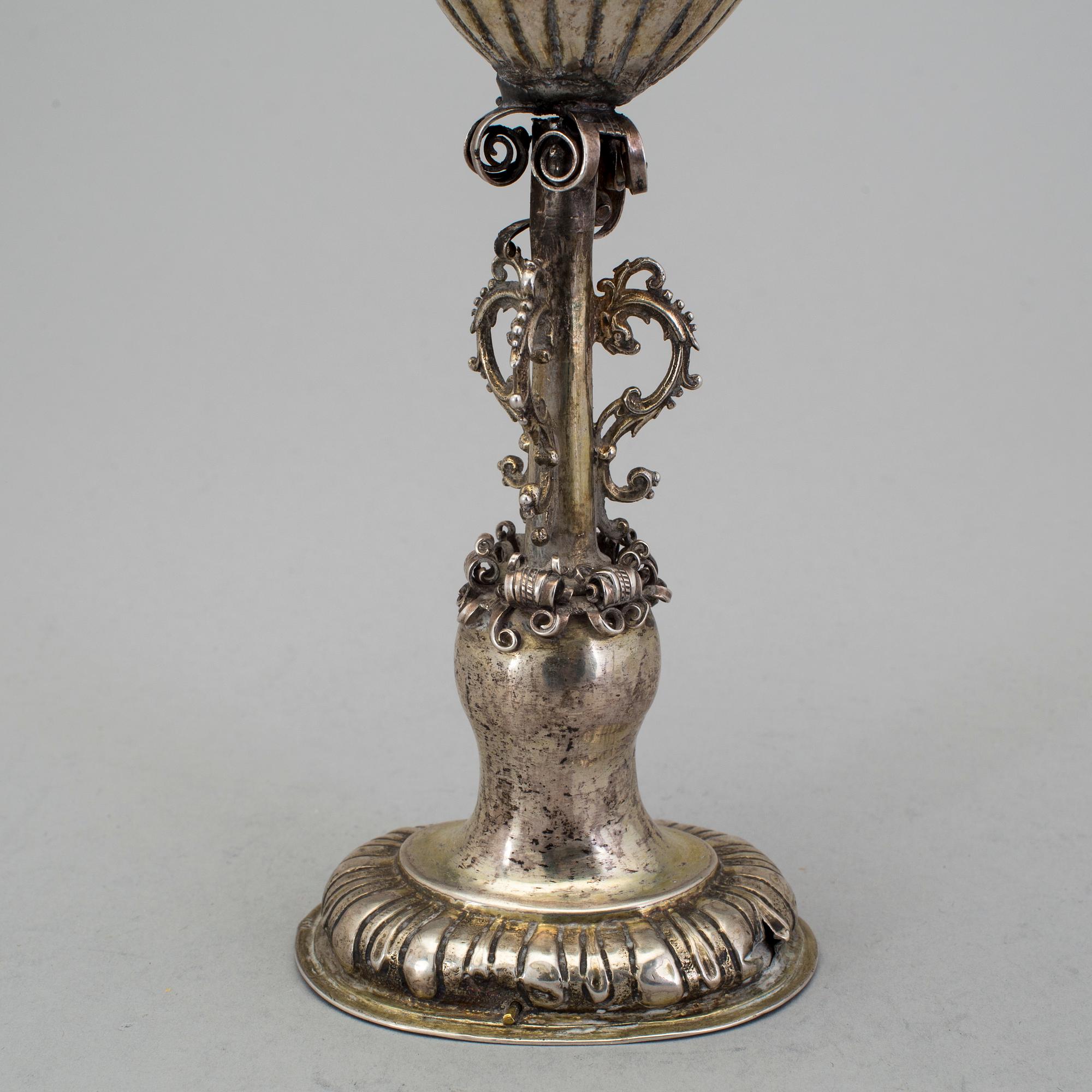 A German 17th century silver-gilt cup, mark of Georg Müllner, Nürnberg (1624-1659).