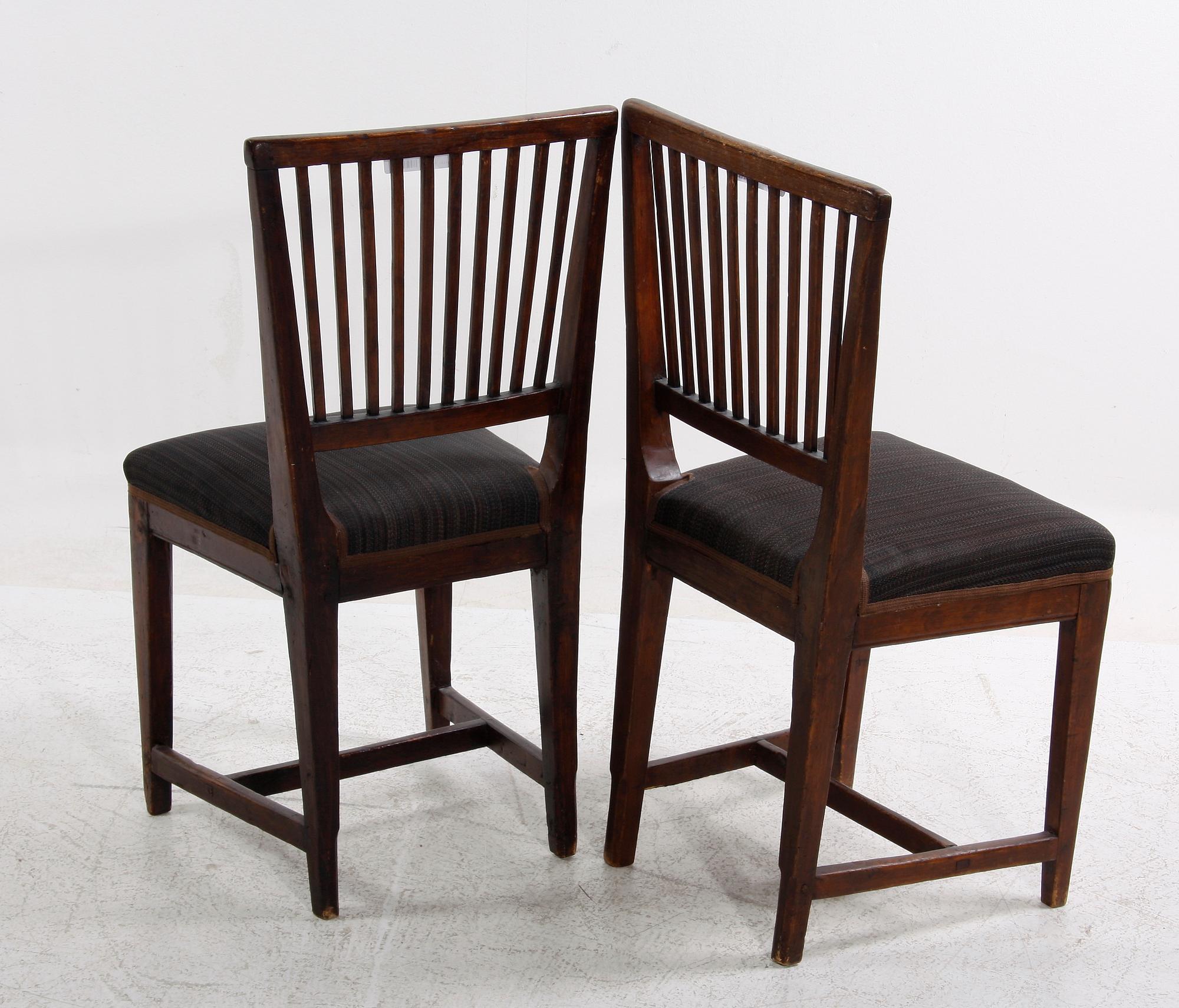 STOLAR, ett par, allmoge, 1800-tal.