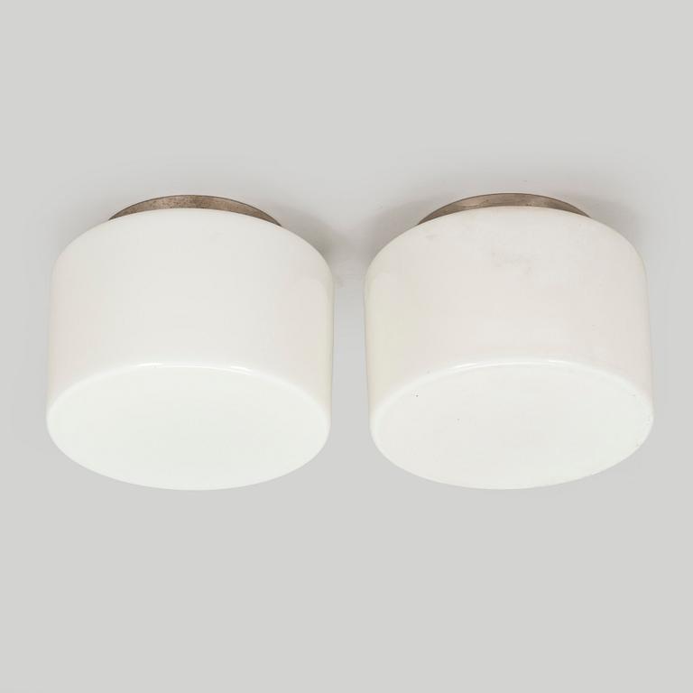 Paavo Tynell, A pair of 1930s ceiling light '2028', Taito Oy, Finland.