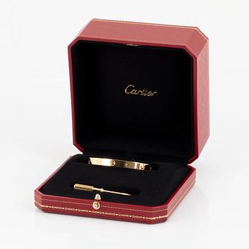 A Cartier 18K gold "Love" bracelet.