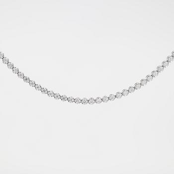 COLLIER, med briljantslipade diamanter, totalt ca 1.40 ct.