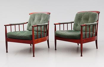 FÅTÖLJER, 1 par, "Skrindan", Kerstin Hörlin Holmquist, OPE-möbler.