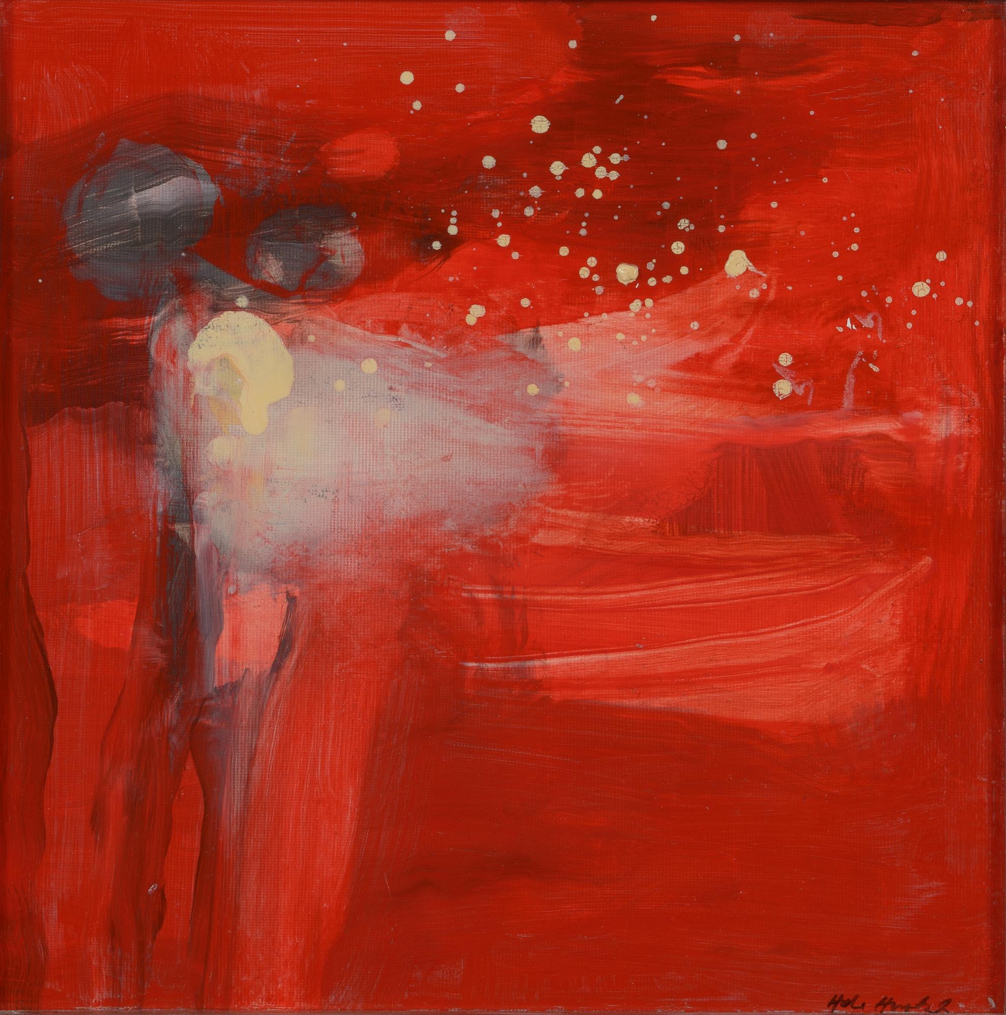 Heli Huotala, oil on board, signed.