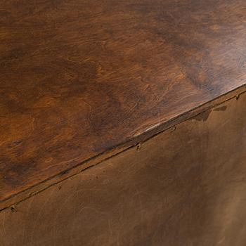 A stained birch chest of drawers, 1930's.