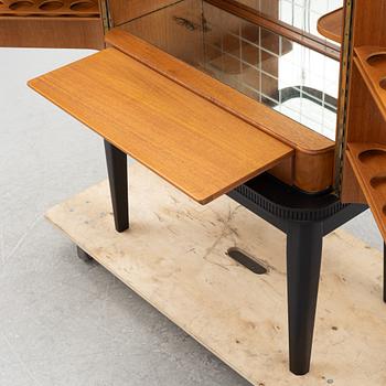 A painted bar cabinet, mid 20th  century.