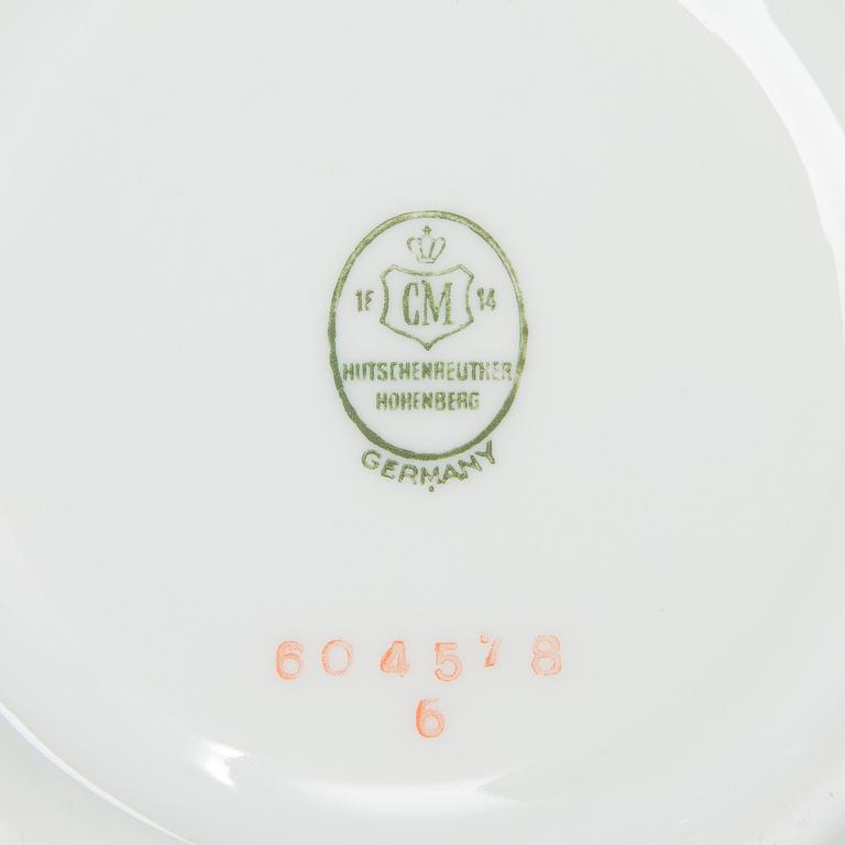 Ruoka-astiasto, 127 osaa, posliinia, "Botticelli" Rosenthal Selb Bavaria, ja Hutschenreuther, Saksa 1900-luvun puoliväli.