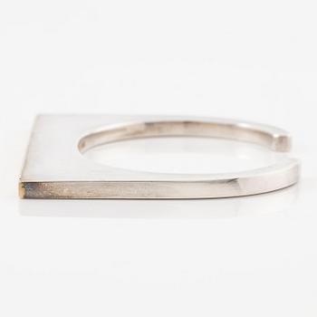Sigurd Persson, arm ring, silver with gilding, Stockholm 1997.