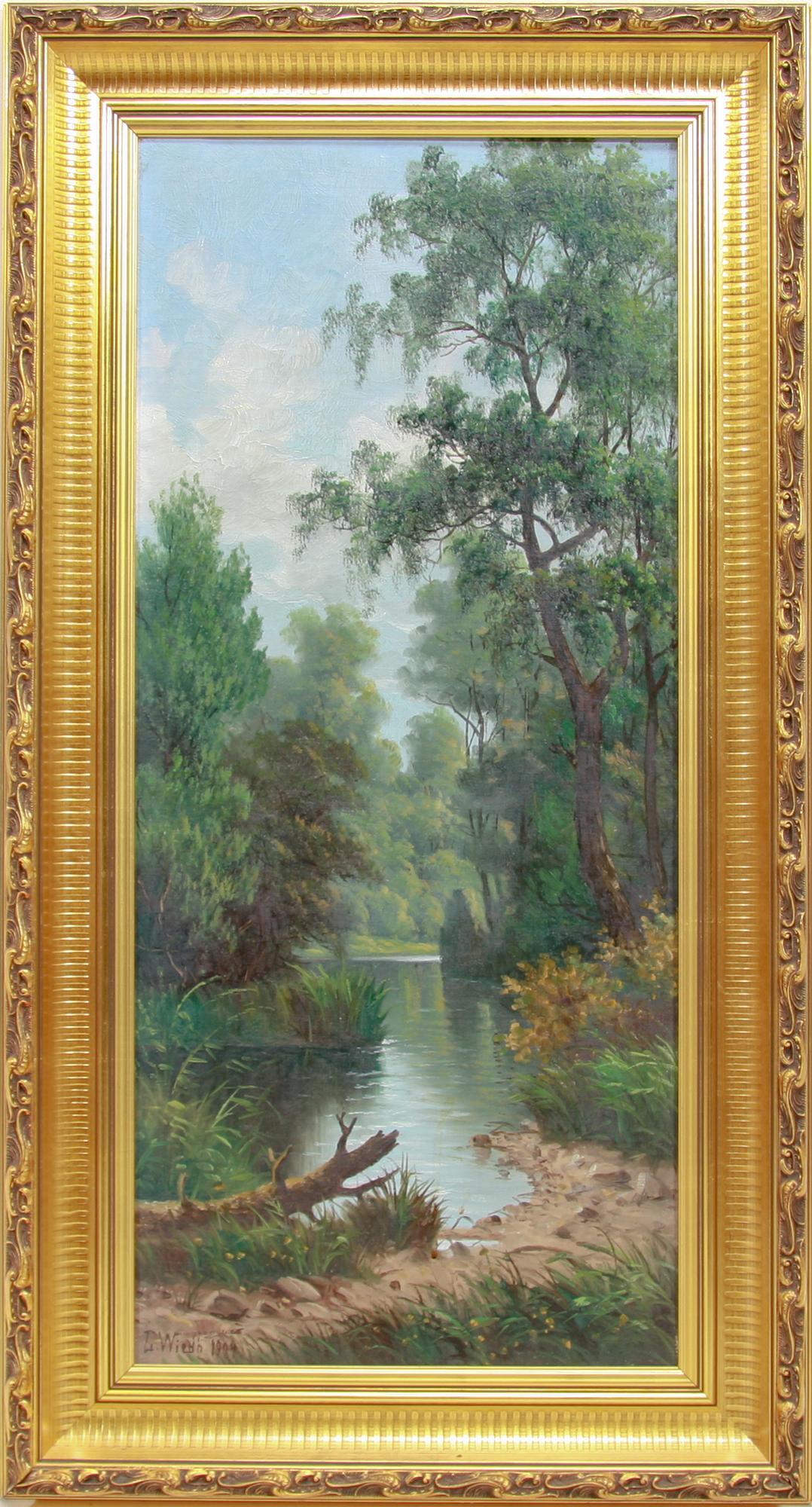 LEONARD WIDH, olja på duk, sign o dat 1904.