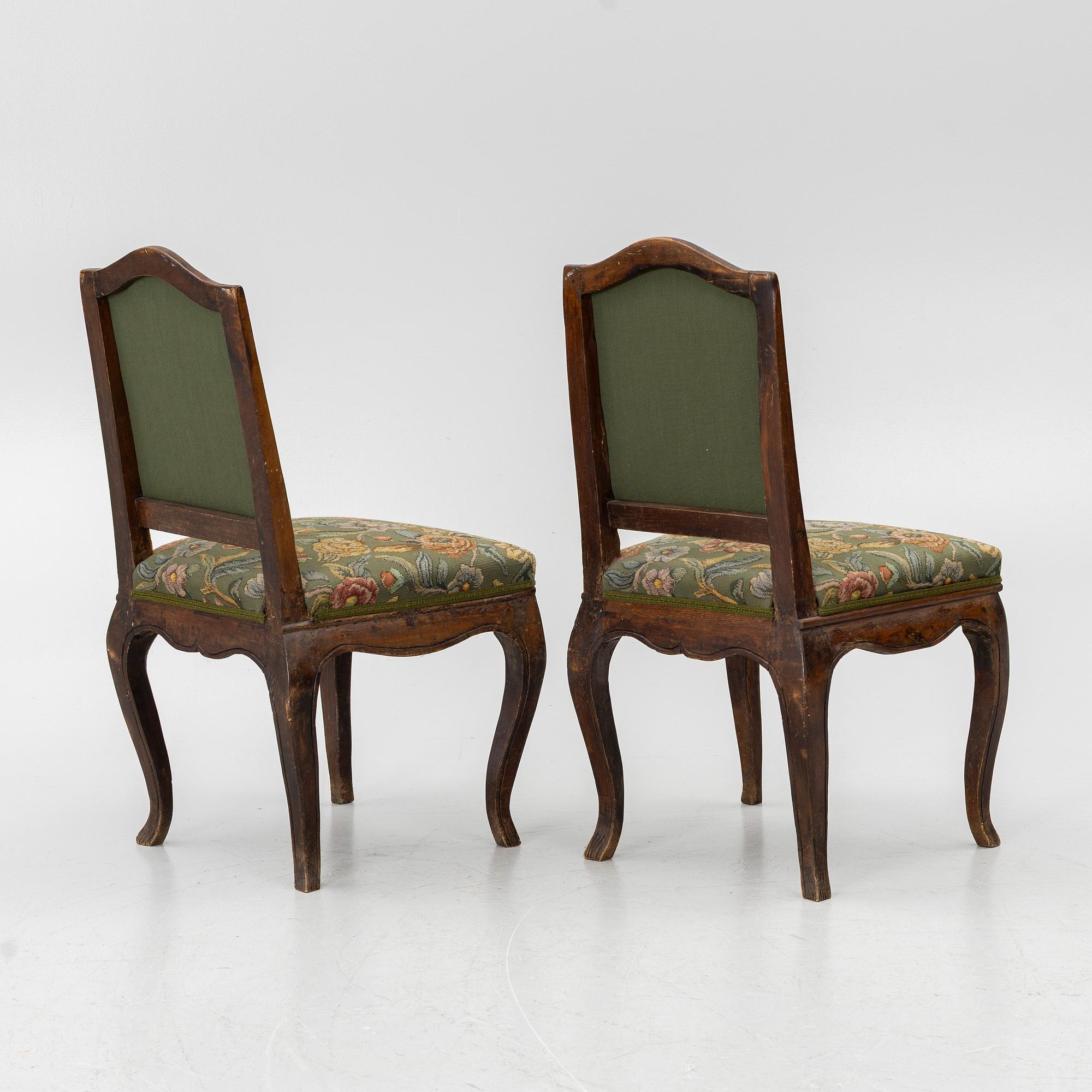 Chairs, a pair, Rococo, 18th century.