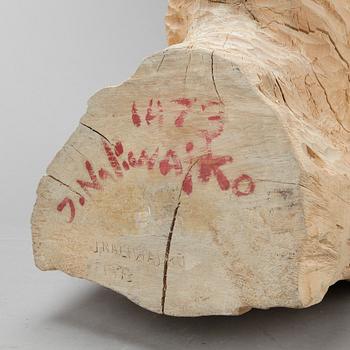 JAN NALIWAJKO, skulptur, trä, signerad och daterad 1973.