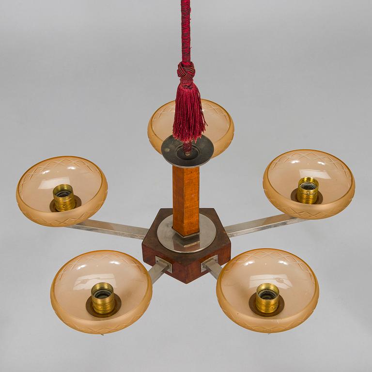 Paavo Tynell, a 1930s chandelier '1448/5 for Taito.