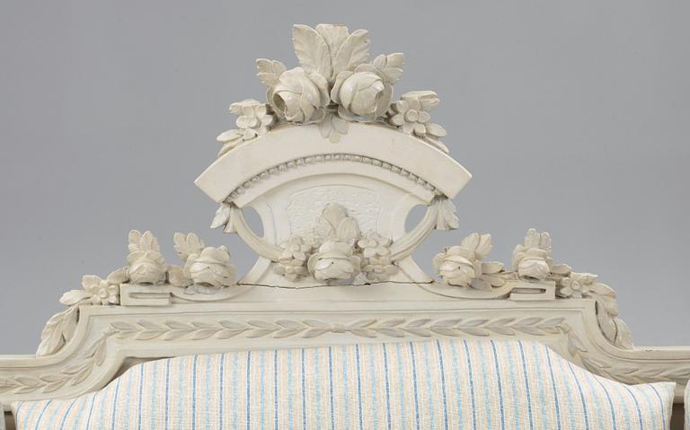 A Gustavian late 18th century bed.