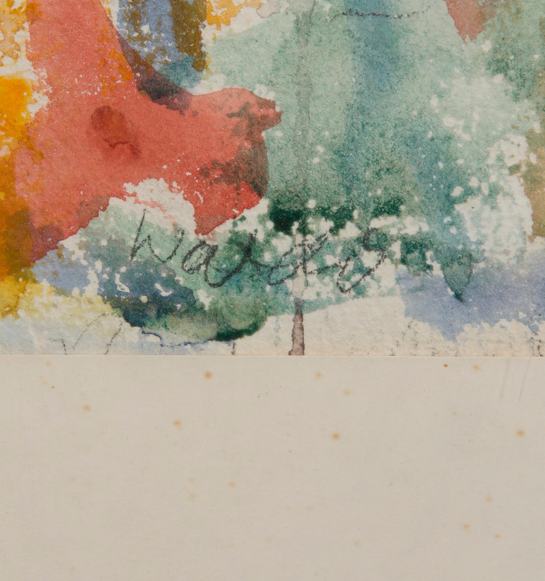 RAFAEL WARDI, akvarell, signerad.