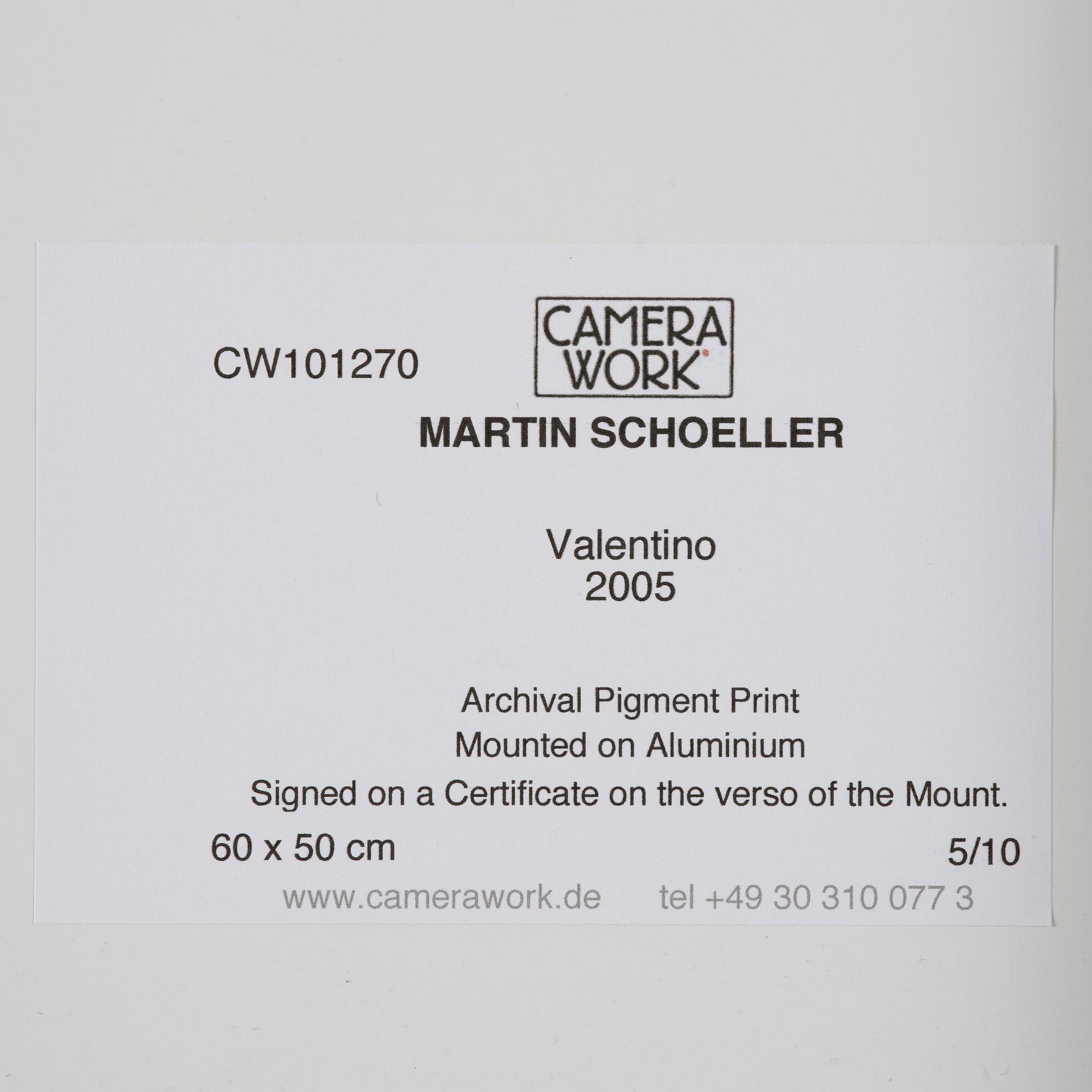 Martin Schoeller, "Valentino", 2005.