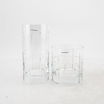 Jan Johansson, a 32 pcs glass service "Street" from Orrefors later part of the 20th century.