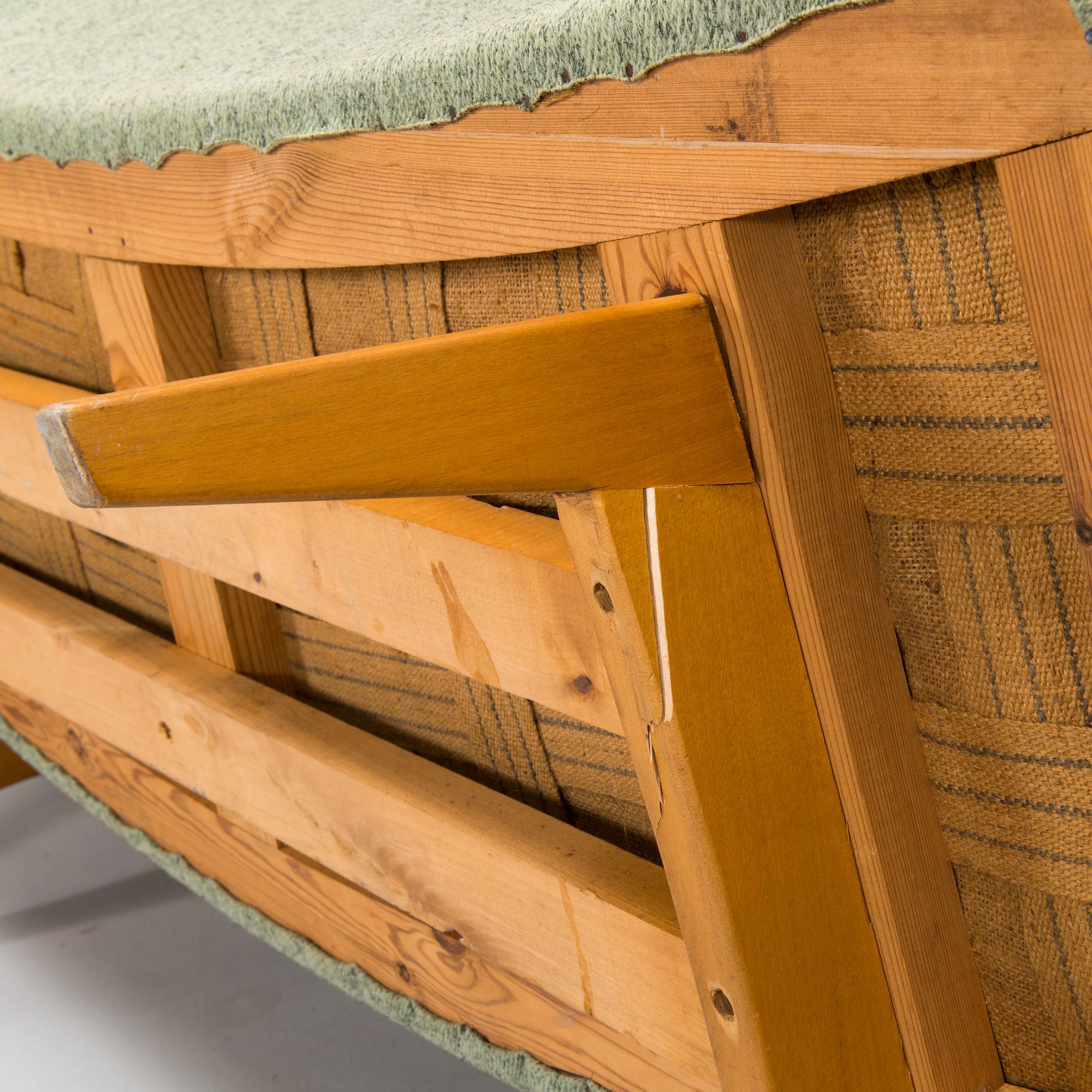 Oiva Parviainen, A 1950s sofa, 'Susanna' for Lahden Lepokalusto, Finland.
