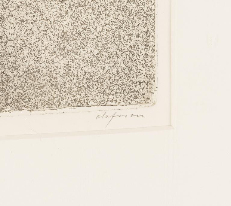 Pierre Olofsson, etching with gouache, signed X/XX.