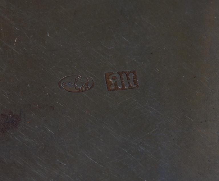 CIGARETTETUIER, 2 st. Silver.