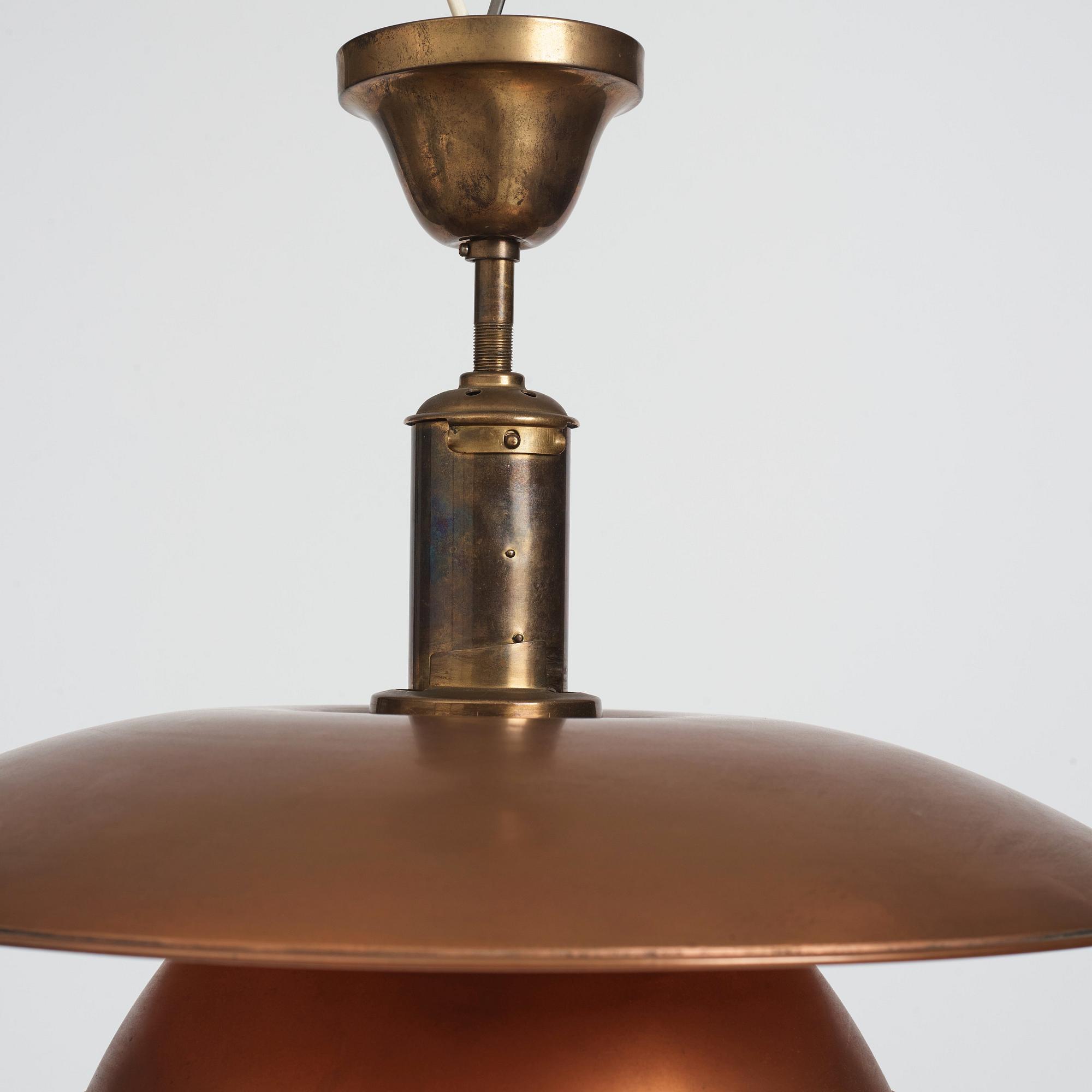 Poul Henningsen, a 'PH-4½/4' pendant, Louis Poulsen, Denmark ca 1933.
