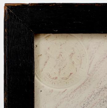 ALBERT ENGSTRÖM, tusch och akvarell, sign.