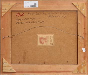 ESAIAS THORÉN, olja på pannå, sign.