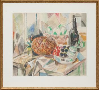 JULES SCHYL, akvarell, signerad.