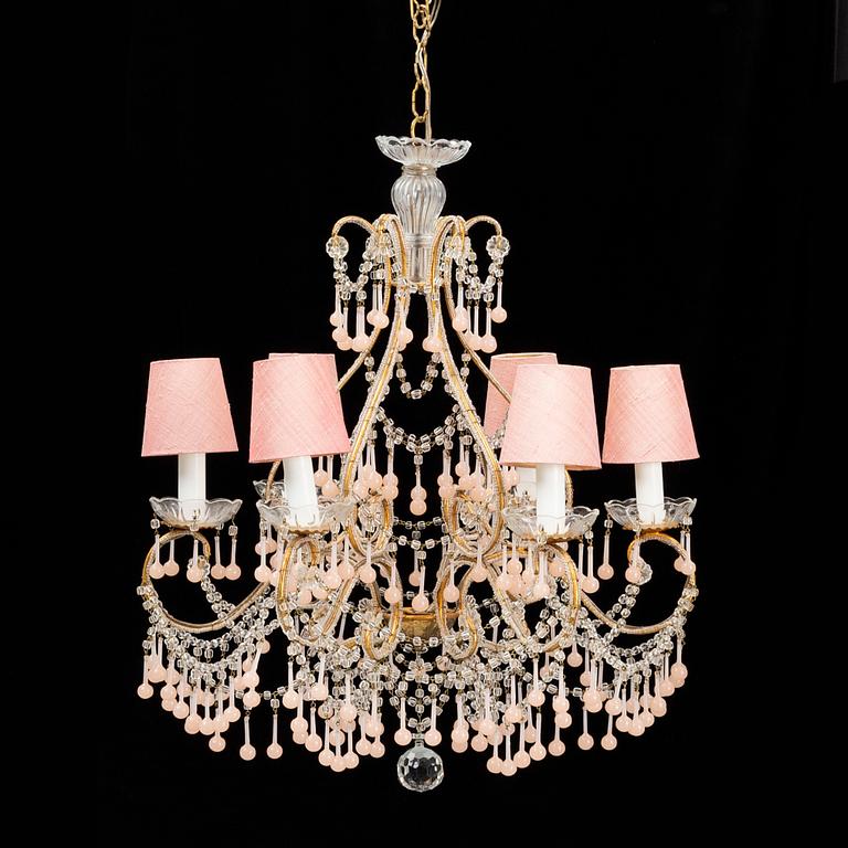 A Venitian style chandelier, mid 20th Century.