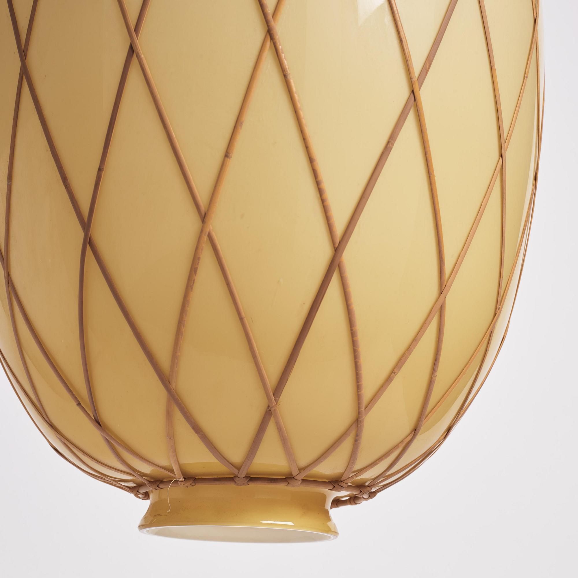 Harald Notini, taklampor, ett par, modell "11555", Arvid Böhlmarks Lampfabrik, Stockholm, 1940-tal.