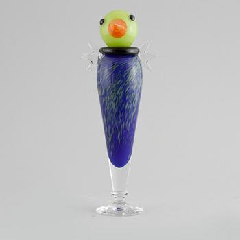 KARAFF, glas, Anna Örnberg, Strömbergshyttan, signerad samt numrerad 9654.