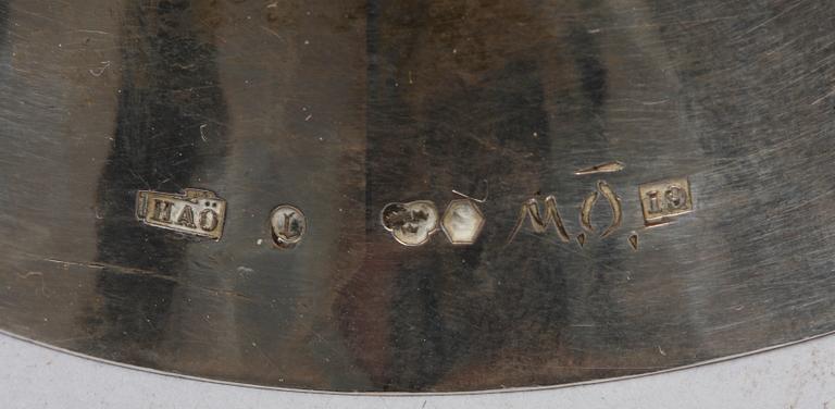 LJUSSTAKAR, ett par. Silver. Öhmans, 1959, Lycksele.