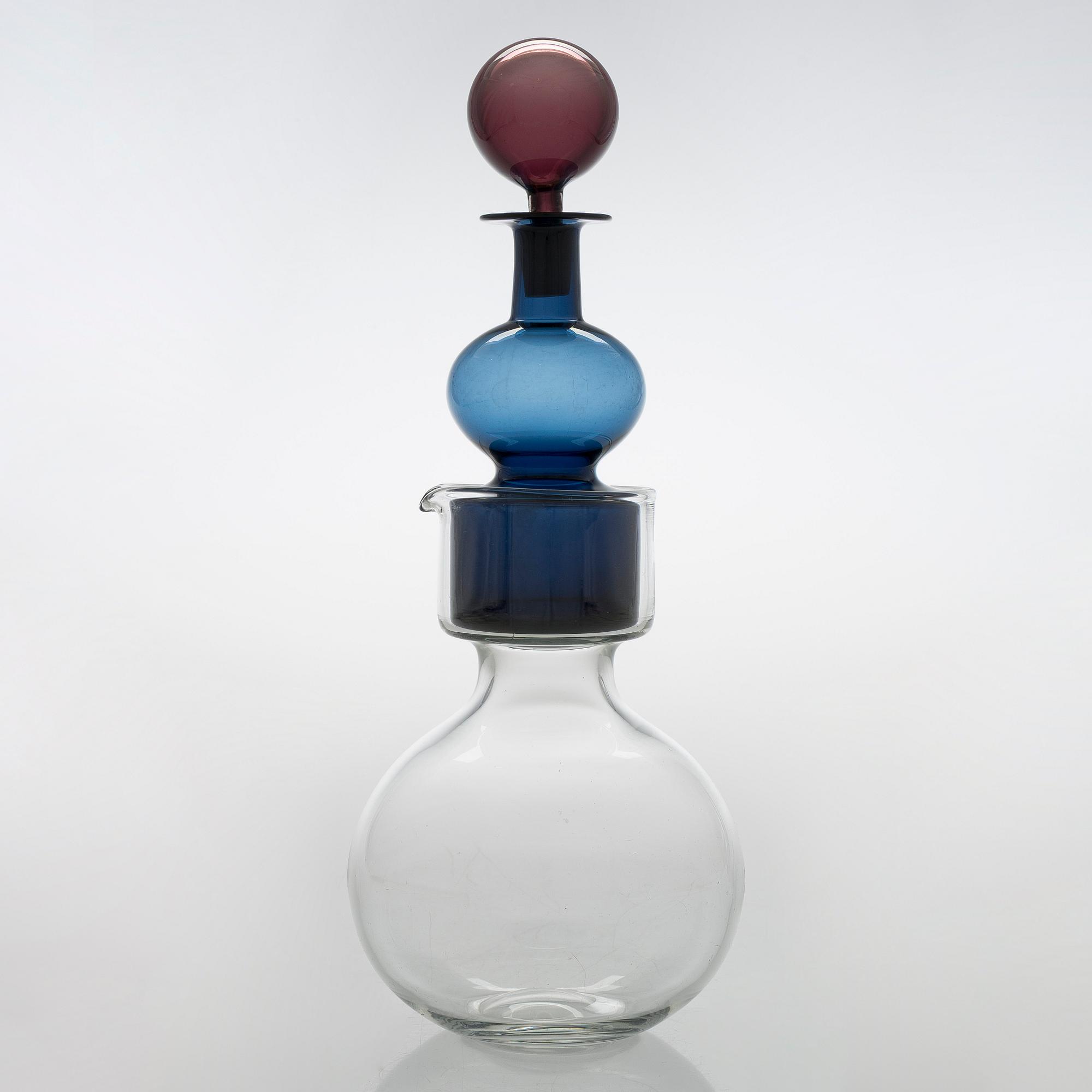 Kaj Franck, a decanter, 'The Bells of Kremlin', signed K. Franck, Nuutajärvi, Notsjö -62.