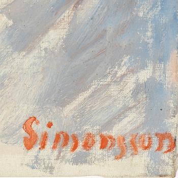 Birger Simonsson, oil on canvas, signed.