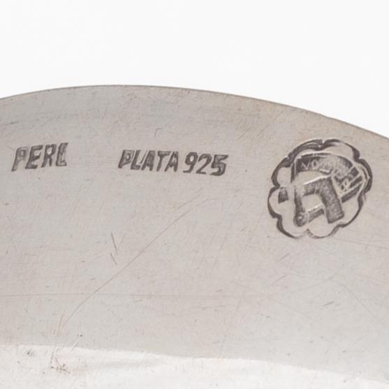 Ashtray, sterling silver, Peru, 20th century.